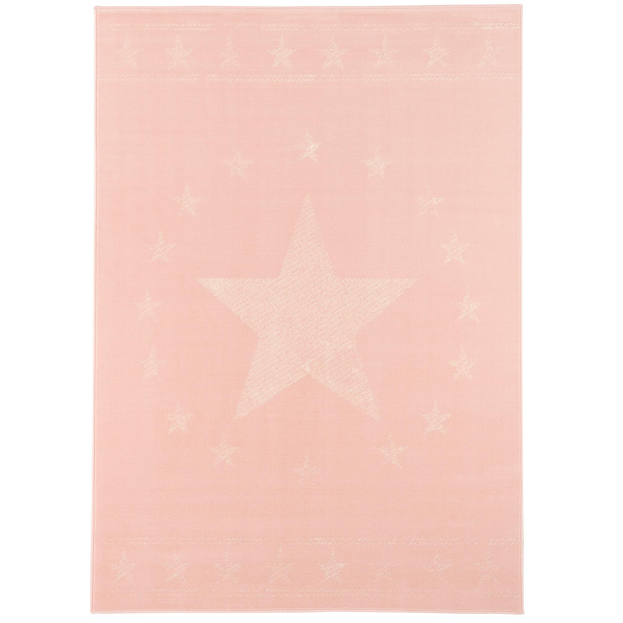 KINDER UND JUGEND TEPPICH TRENDLINE MODERN STARS - Rosa, Textil (185/270cm) - Pergamon