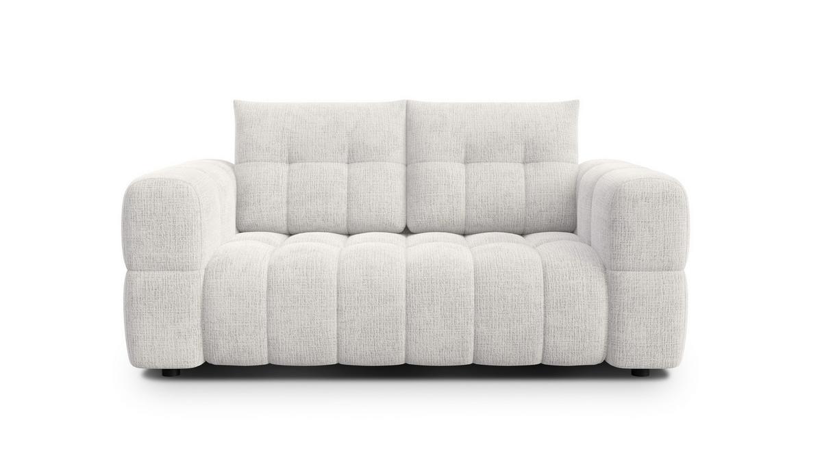 SOFA CLOUDI 2-Sitzer, creme - Creme/Schwarz, Holz/Textil (181/89/104cm) - Wozimo