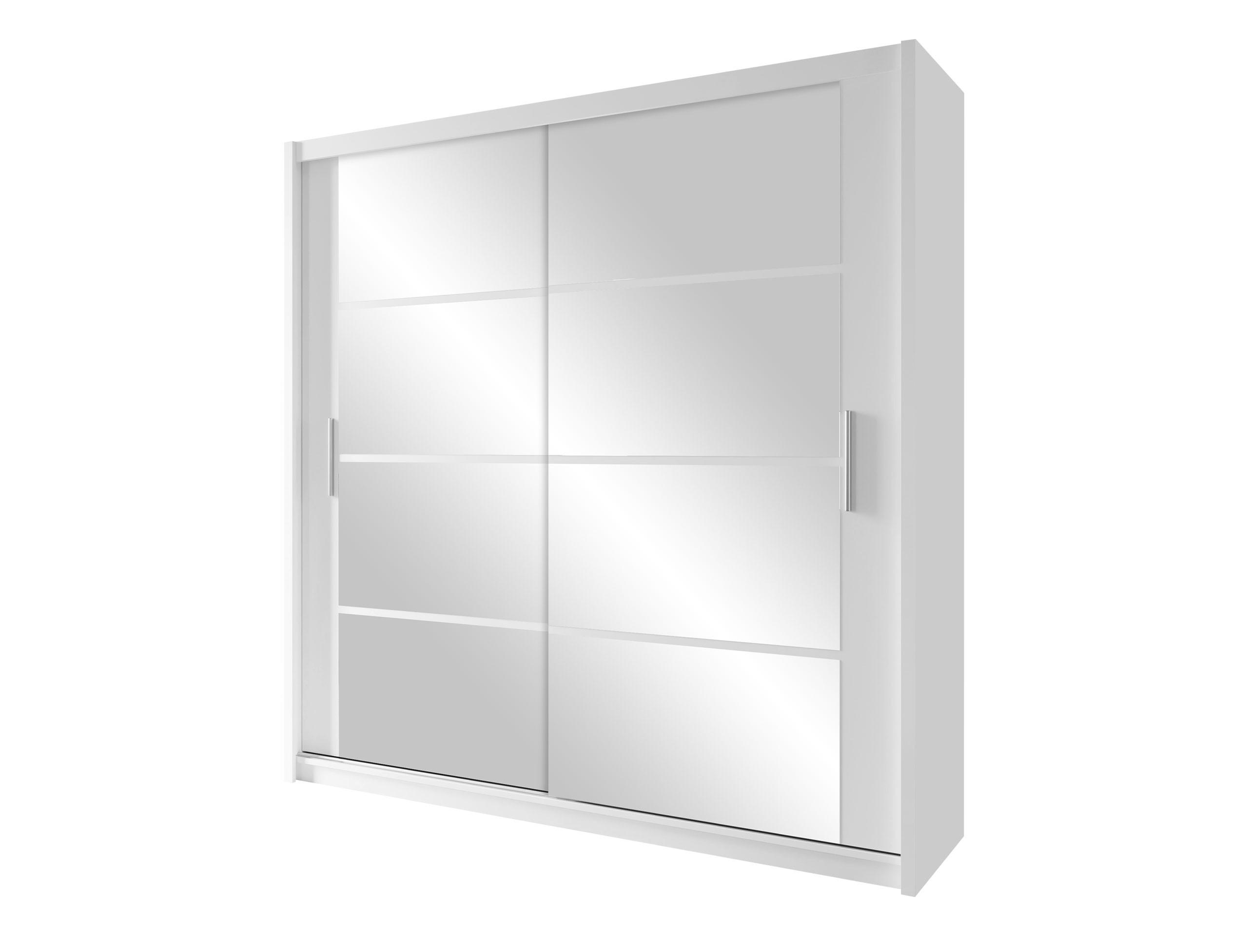 SCHIEBETÜRENSCHRANK Dakota 160 - Silberfarben/Weiß, Holzwerkstoff/Kunststoff (160/215/61cm) - MIRJAN24