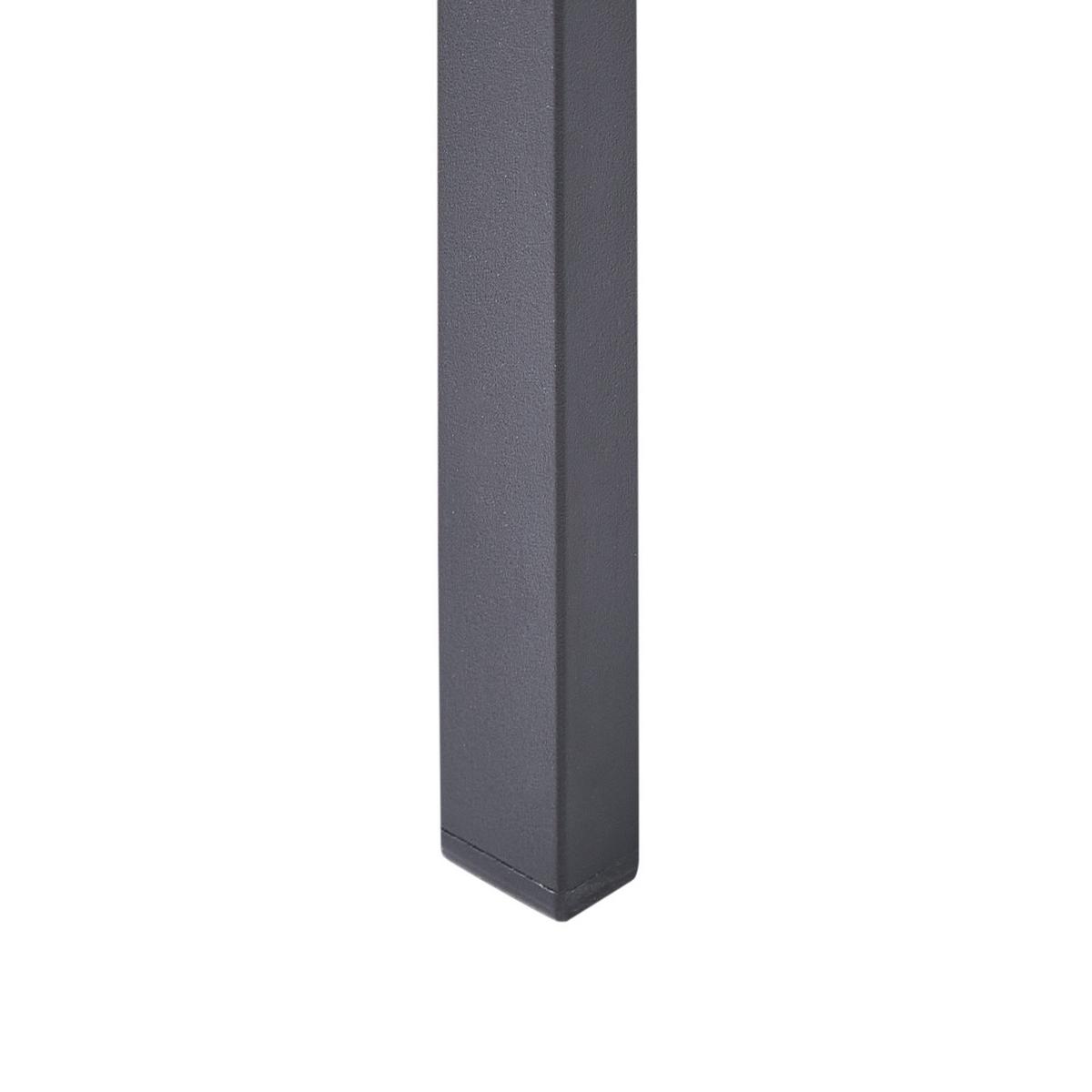 GARTENSTUHL 6er-Set Kunstholz Schwarz Vernio - Schwarz, Kunststoff (54/88/57cm) - Beliani
