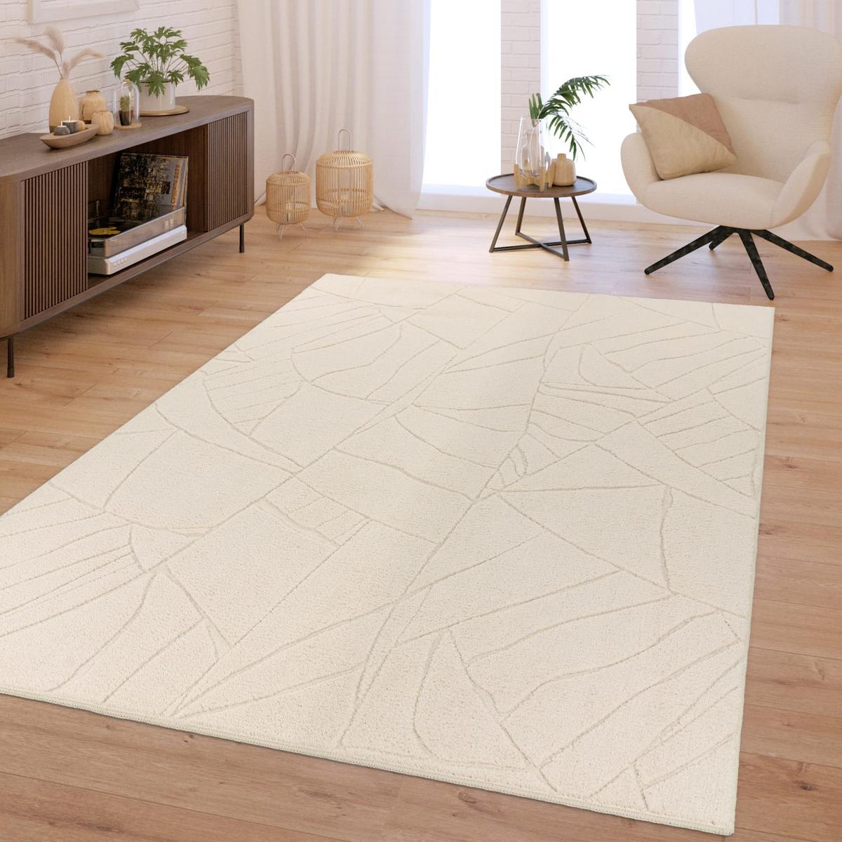HOCHFLORTEPPICH Creme 160 x 220 cm - Creme, Kunststoff (160/220cm) - TT Home