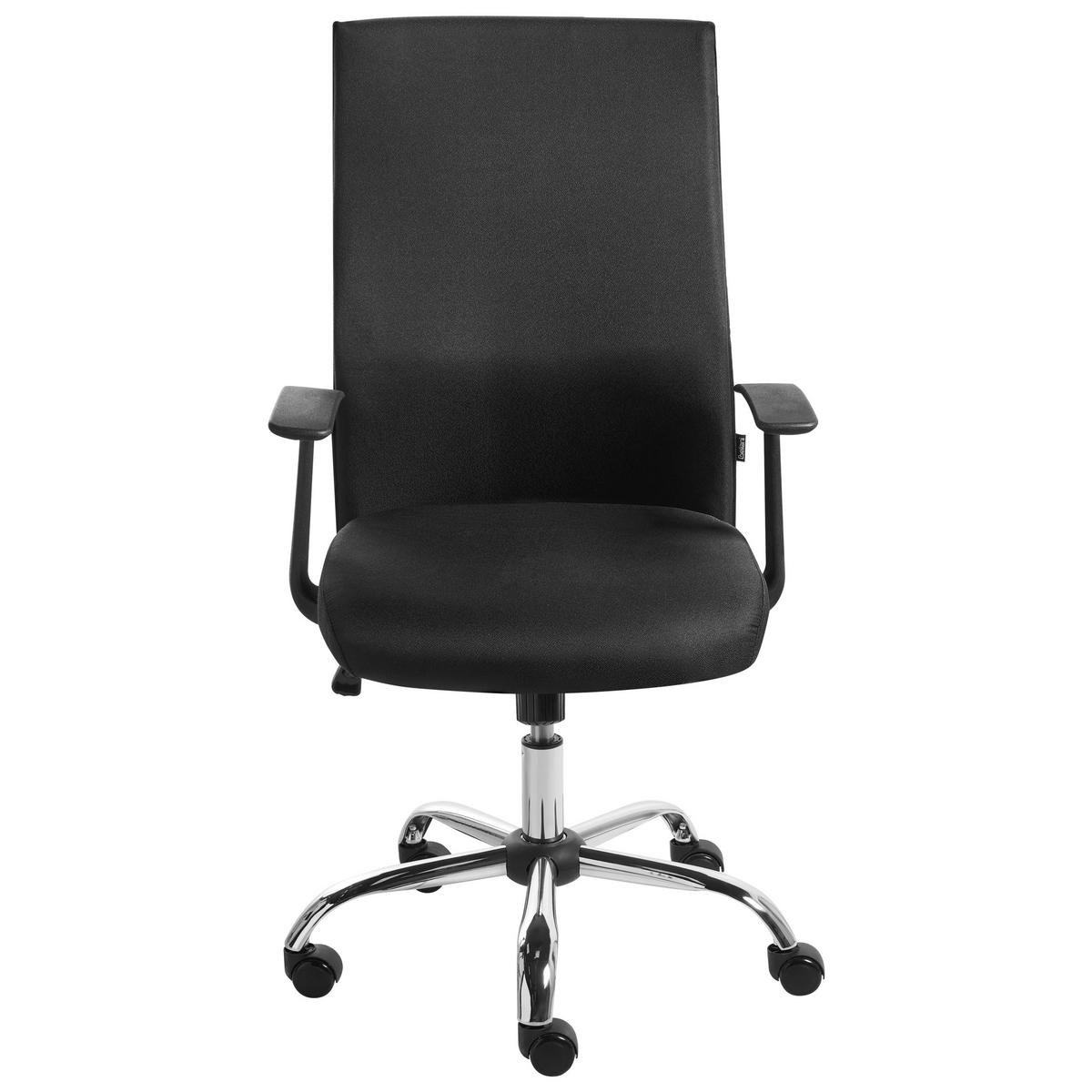 BÜROSTUHL Stoff Schwarz Zuno - Schwarz, Textil (60/103/60cm) - Beliani