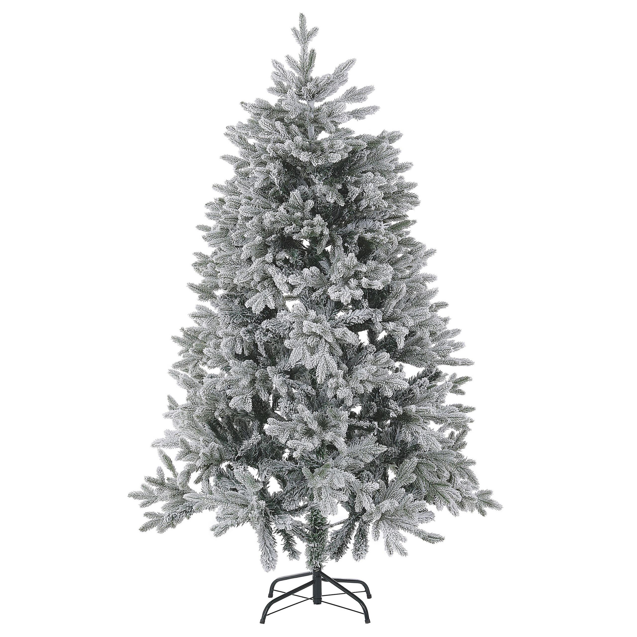 WEIHNACHTSBAUM 180 cm Weiß Foraker - Weiß, Kunststoff (180cm) - Beliani