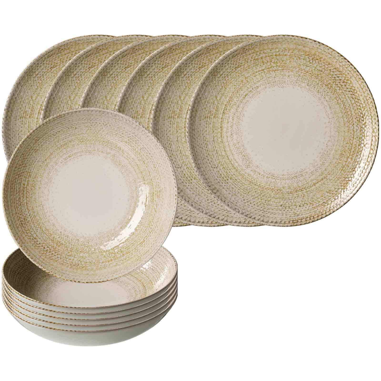TAFELSERVICE Rimini beige 12-tlg. - Beige, Keramik (2/2/2cm) - Ritzenhoff Breker