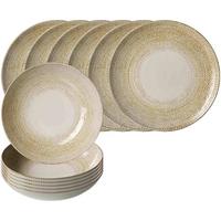 TAFELSERVICE Rimini beige 12-tlg. - Beige, Keramik (2/2/2cm) - Ritzenhoff Breker