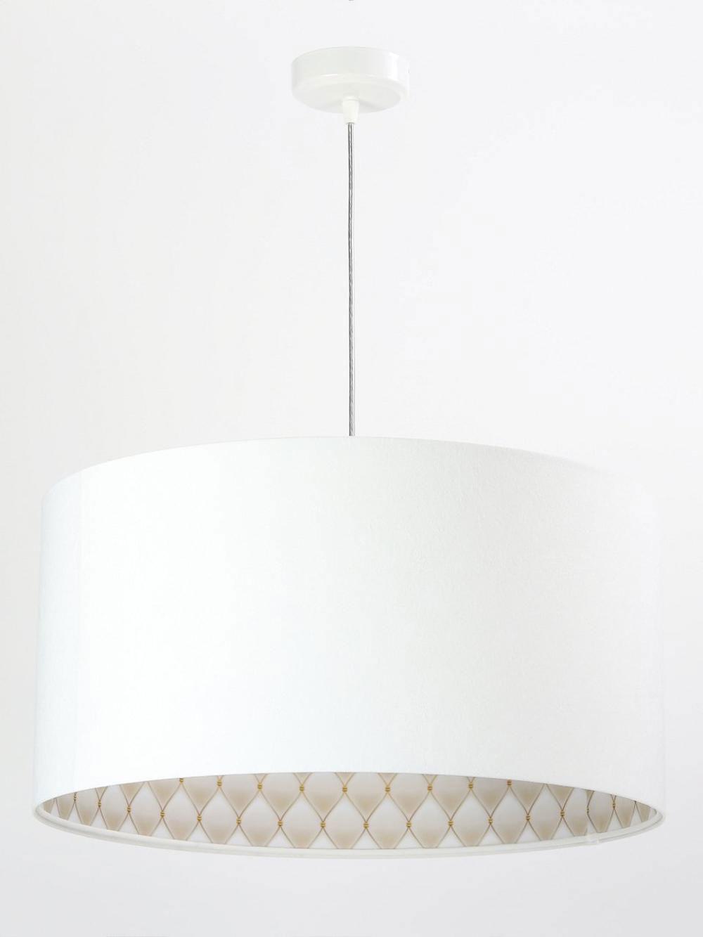 HÄNGELEUCHTE Weiß 50/25 cm - Beige/Weiß, Kunststoff (50/0.8/25cm) - ONZENO