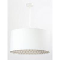 HÄNGELEUCHTE Weiß 50/25 cm - Beige/Weiß, Kunststoff (50/0.8/25cm) - ONZENO