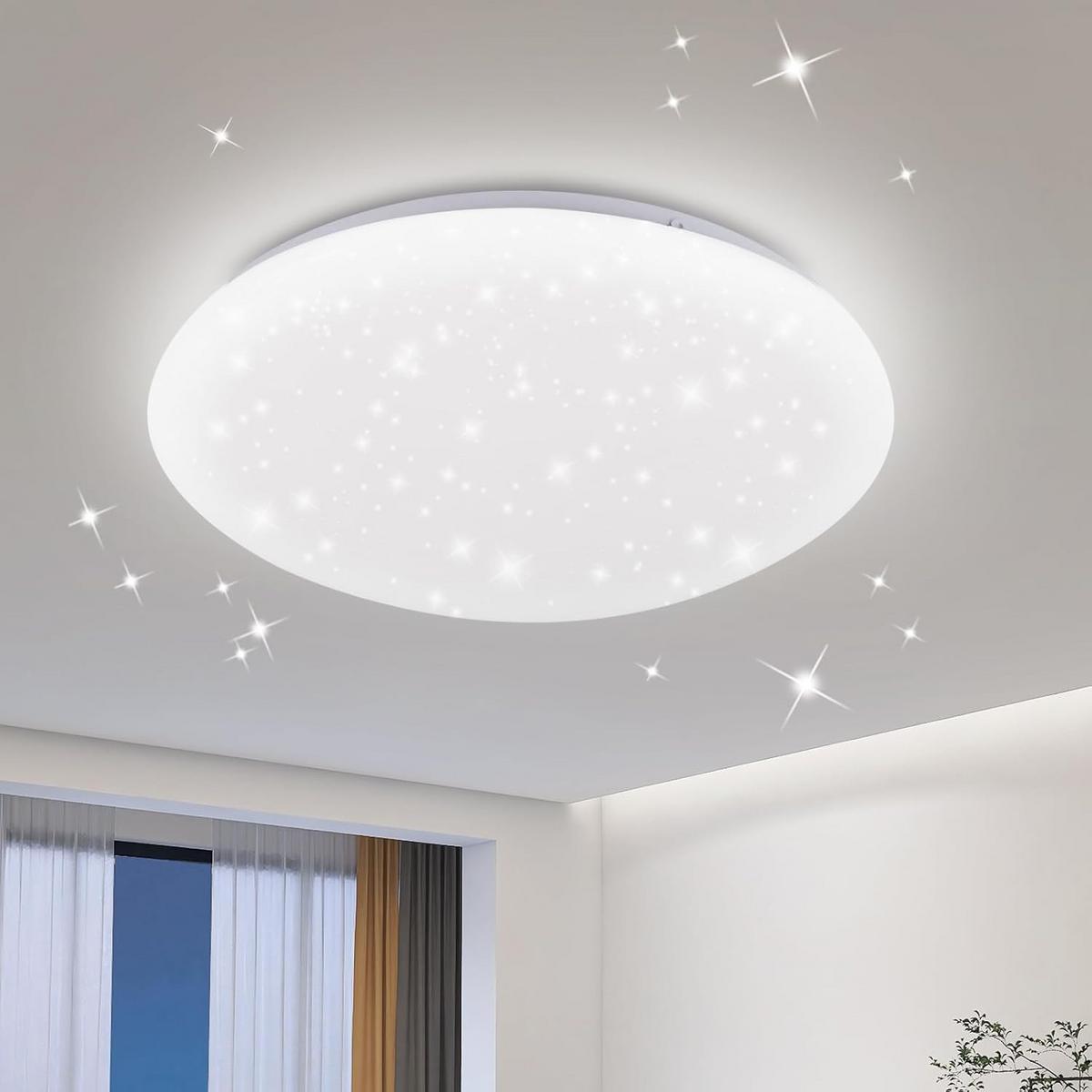 LED-DECKENLEUCHTE Windrunne 25.2/25.2/5.7cm - Weiß, Metall (25.2/25.2/5.7cm) - ZMH