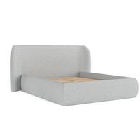 POLSTERBETT Bellano mit Stauraum 200/200 cm Hellgrau im Riva Stoff - Hellgrau/Schwarz, Holz/Holzwerkstoff (200/200cm) - AltaBeds