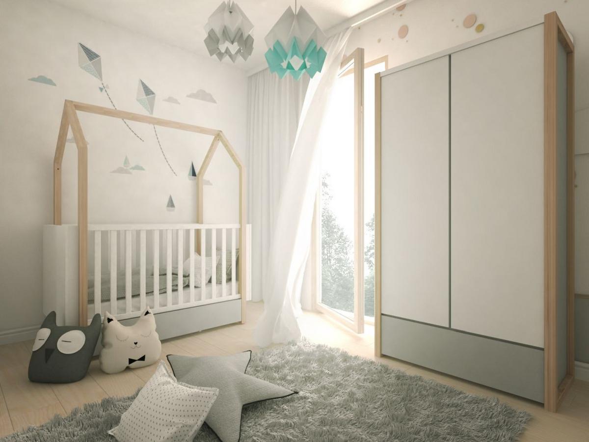KINDERKLEIDERSCHRANK Pinette, 2-türig – ideal für das Kinderzimmer Weiß - Weiß, Holzwerkstoff (100/190/50cm) - RAUMHIRSCH FURNITURE