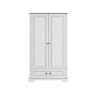 KINDERKLEIDERSCHRANK Ines, 2-türig - Weiß, Holzwerkstoff (102/193/51cm) - RAUMHIRSCH FURNITURE