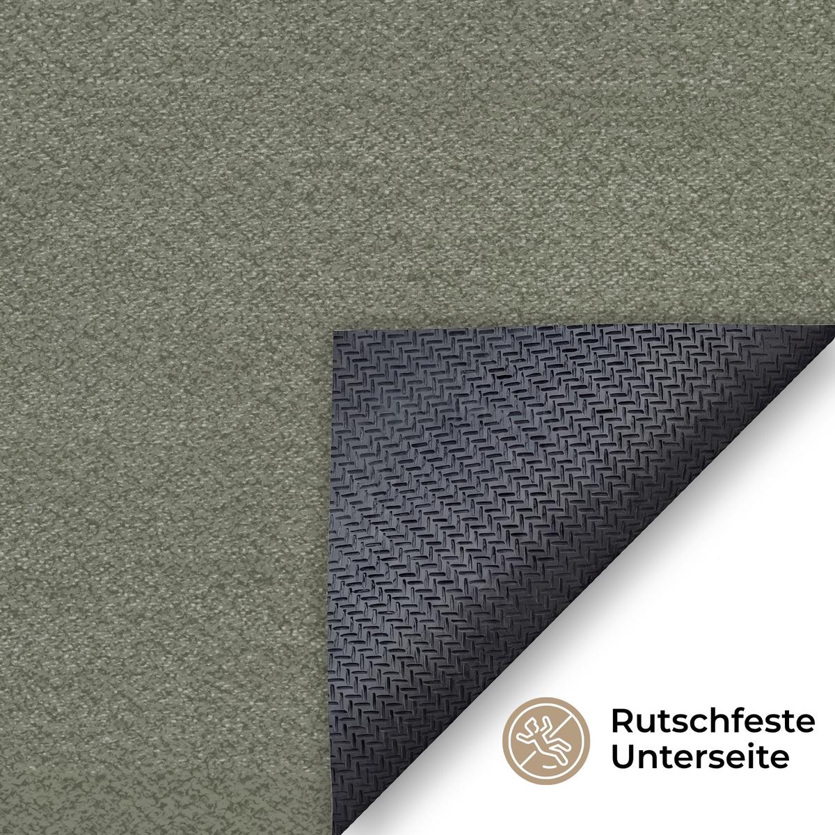 FUSSMATTE Japandi - Grün - Abstrakt - Modern Schmutzfänger 180x120 cm - Olivgrün, Kunststoff (180/0.4cm) - MuchoWow