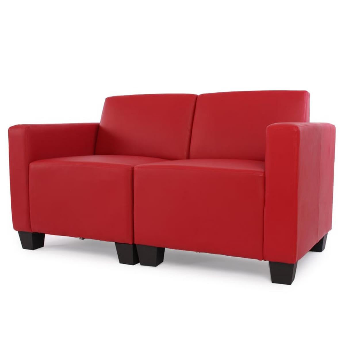 2-SITZER SOFA Rot - Rot, Textil (136/76/72cm) - MCW