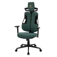 GAMINGSTUHL mit Stoffbezug in Grün Individuell Einstellbar - Schwarz/Grün, Kunststoff/Textil (69/142/68cm) - ML-DESIGN