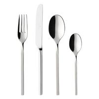 TAFELBESTECK NewWave edelstahl 144-tlg. - Edelstahlfarben, Metall - Villeroy & Boch