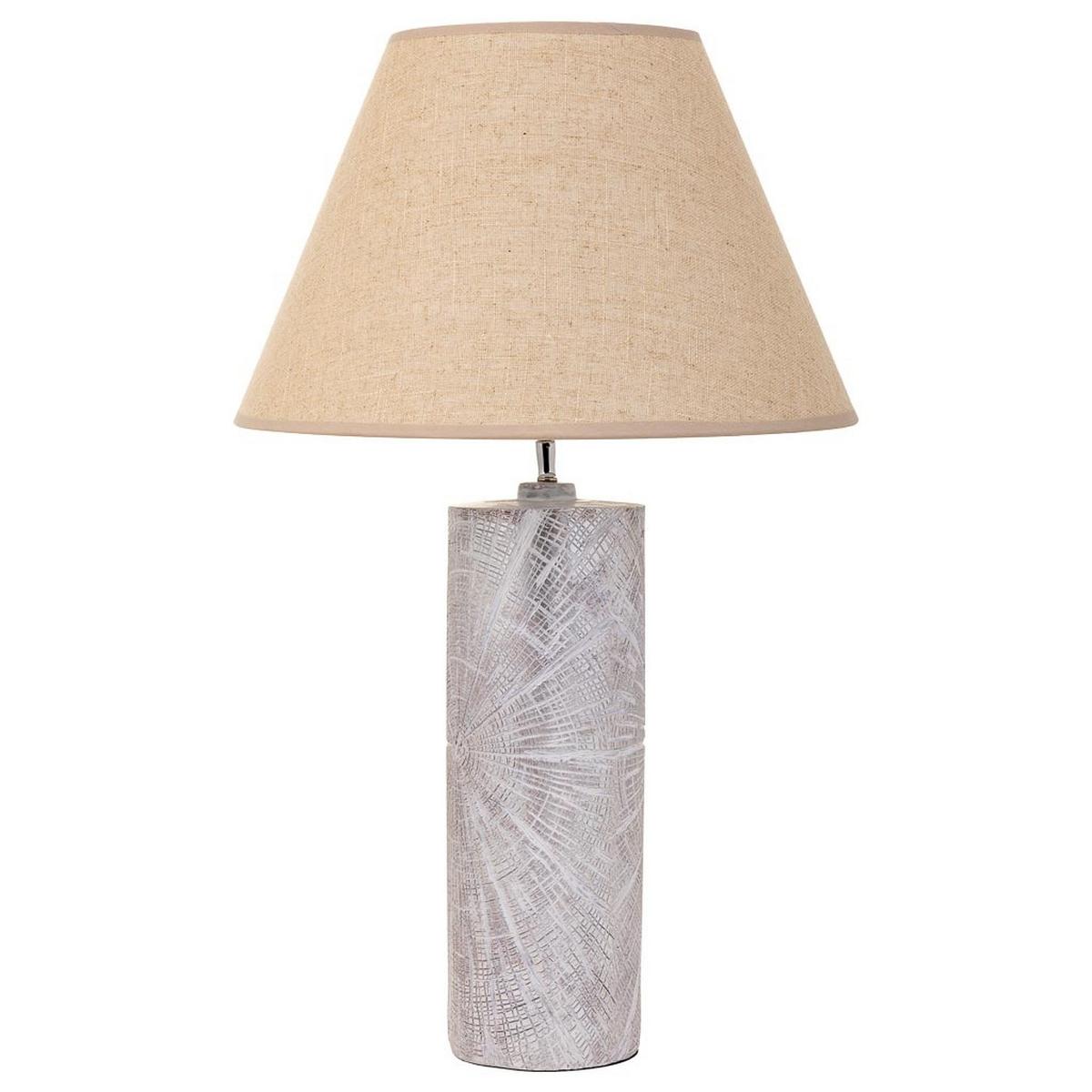 LAMPE aus Polyresin, weiß - Weiß, Stein (14.5/14.5/51cm) - Wanderlust