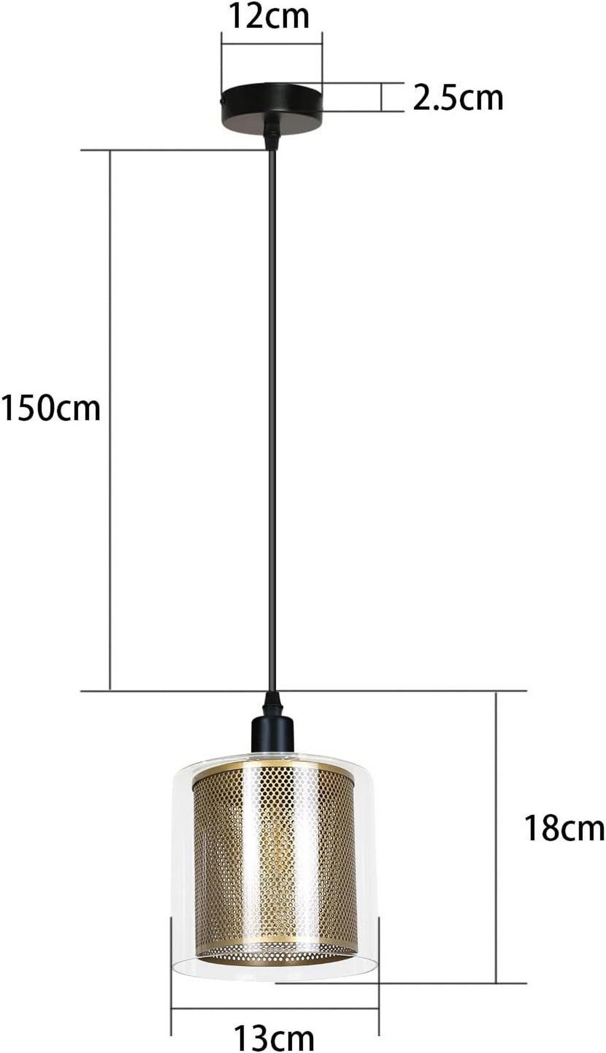 PENDELLEUCHTE Schutzhülle 4-flammig 72/10/168 cm - Goldfarben, Metall (72/10/168cm) - Nettlife