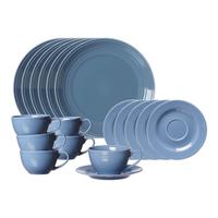 KAFFEESERVICE Levi Blau 18-tlg. - Blau, Keramik (2/2/2cm) - Ritzenhoff Breker