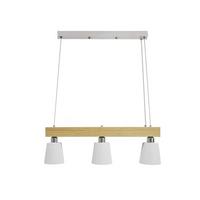 PENDELLEUCHTE Formel 3-flammig 70/14/23 cm - Weiß, Holzwerkstoff (70/14/23cm) - Nettlife