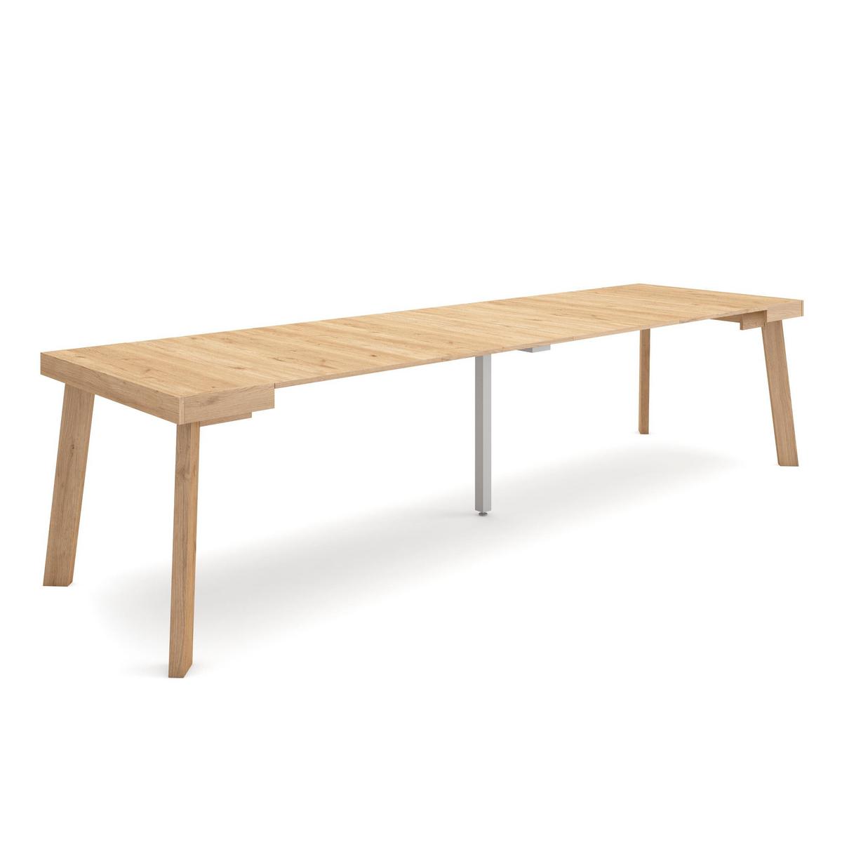 ESSTISCH ausziehbar 58 bis 302cm, für 14 Gäste, eiche, 58/90/73cm - Eichefarben, Holzwerkstoff (90/302/73cm) - Skraut Home
