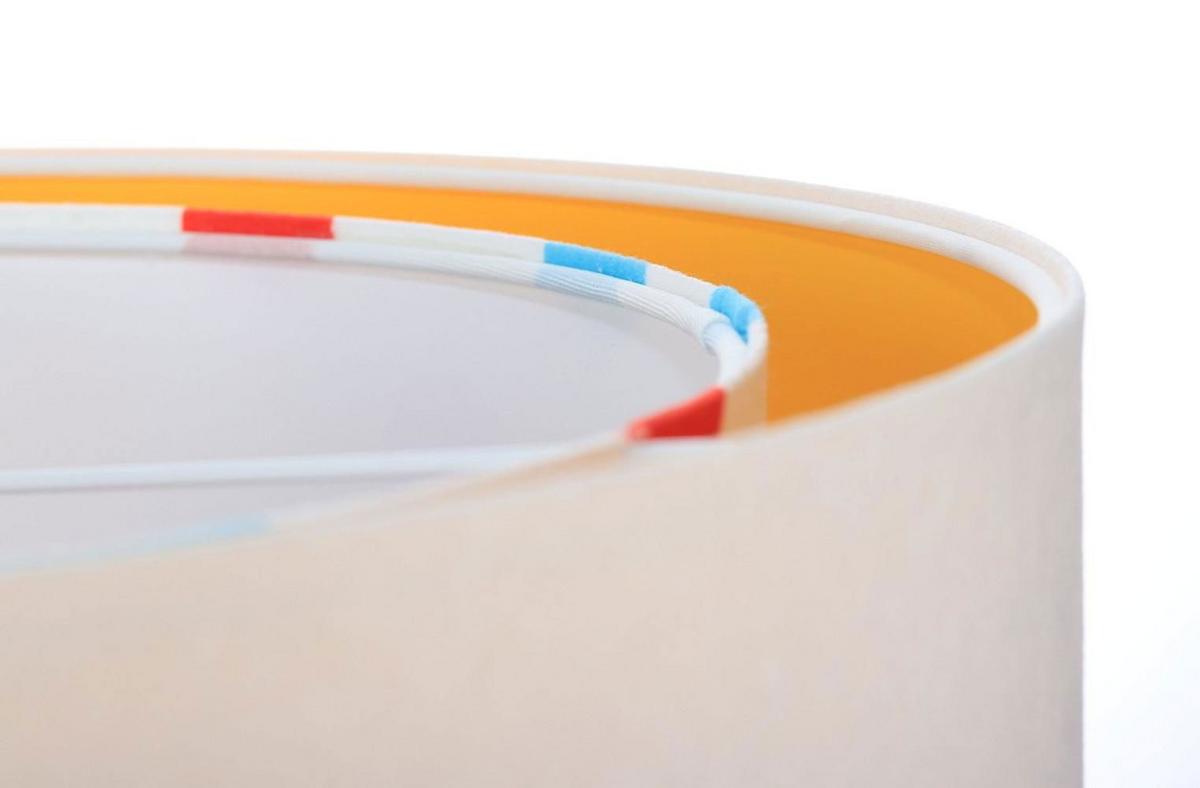 HÄNGELEUCHTE Weiß 50/23 cm - Orange, Kunststoff (50/1/23cm) - ONZENO
