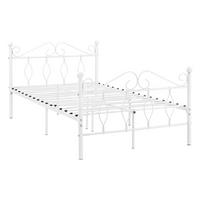 METALLBETT Apolda - Weiß, Metall (120/200cm) - [en.casa]