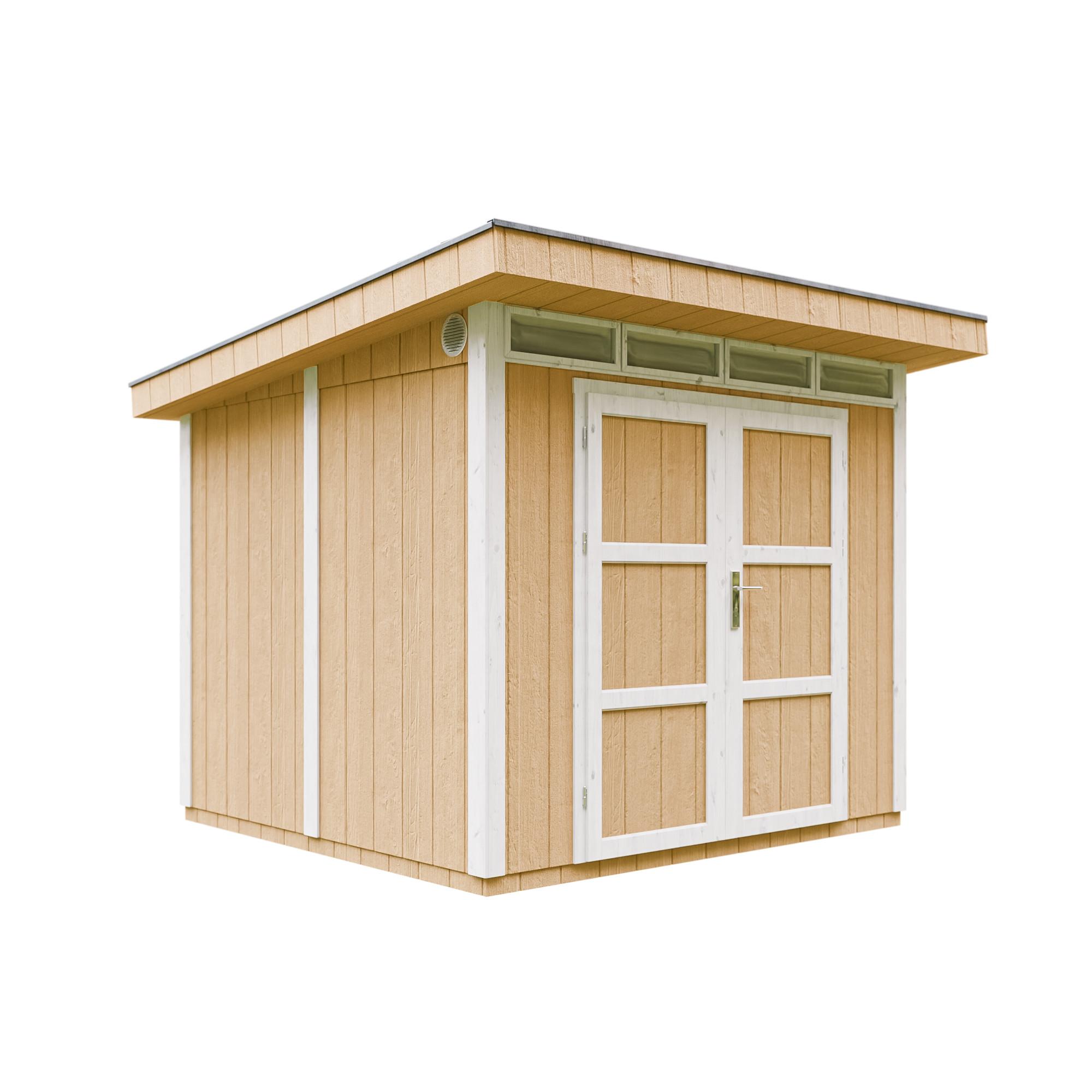 HOLZ-GARTENHAUS basis LP SmartSide 5,9m² mit B279xL293xH239 cm - M903A - HARVEST HONEY - Beige, Holz (294/237/279cm) - Timbela