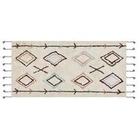 TEPPICH geflochten Corum 150/80 cm - Beige, Textil (80/150cm) - Beliani
