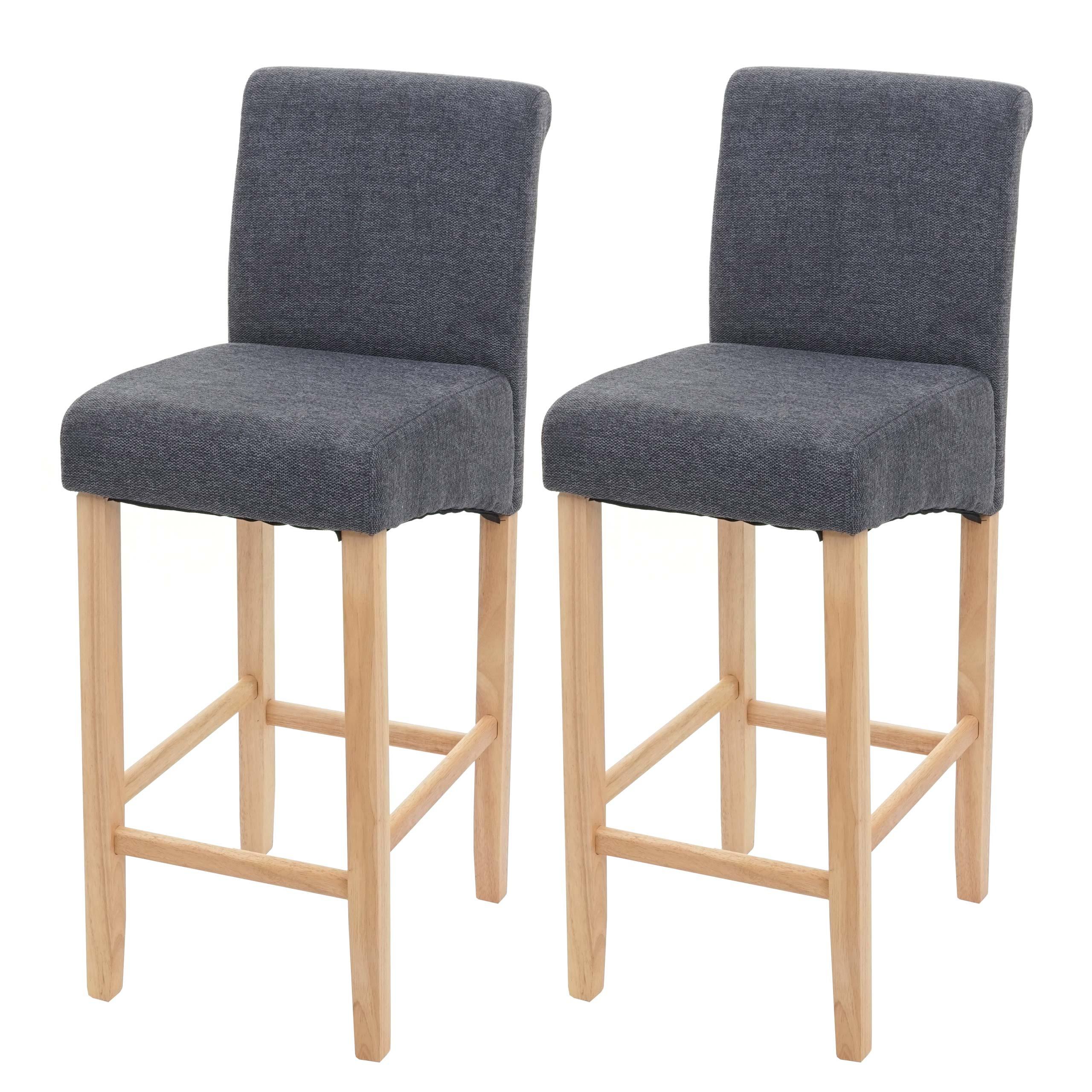 BARHOCKER Grau 2er-Set - Grau, Textil (39/105/53cm) - MCW
