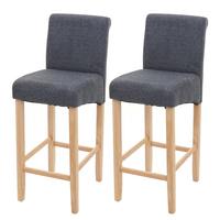 BARHOCKER Grau 2er-Set - Grau, Textil (39/105/53cm) - MCW