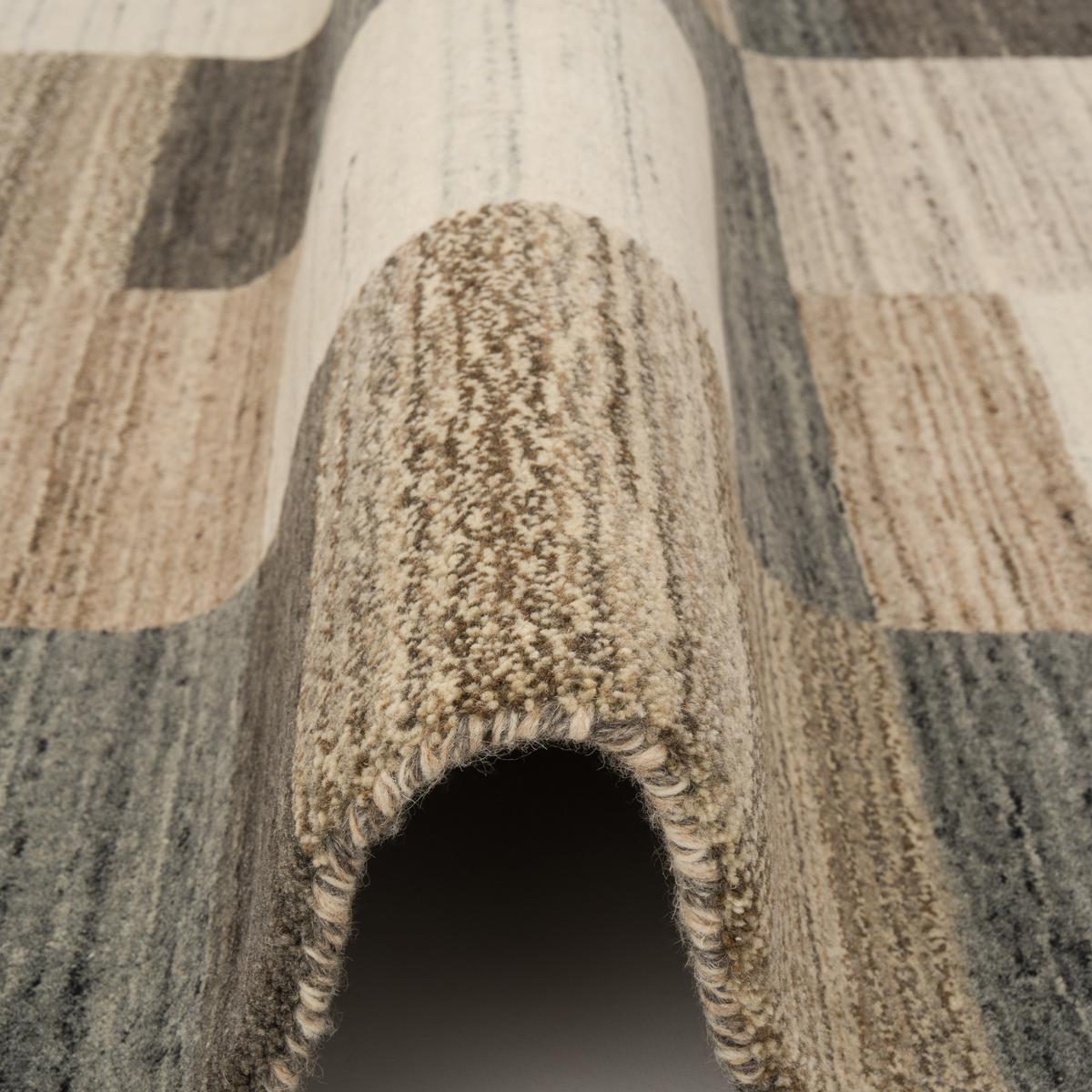 NATUR WOLLE TEPPICH GABBEH ESTA - Naturfarben, Textil (90/160cm) - Pergamon