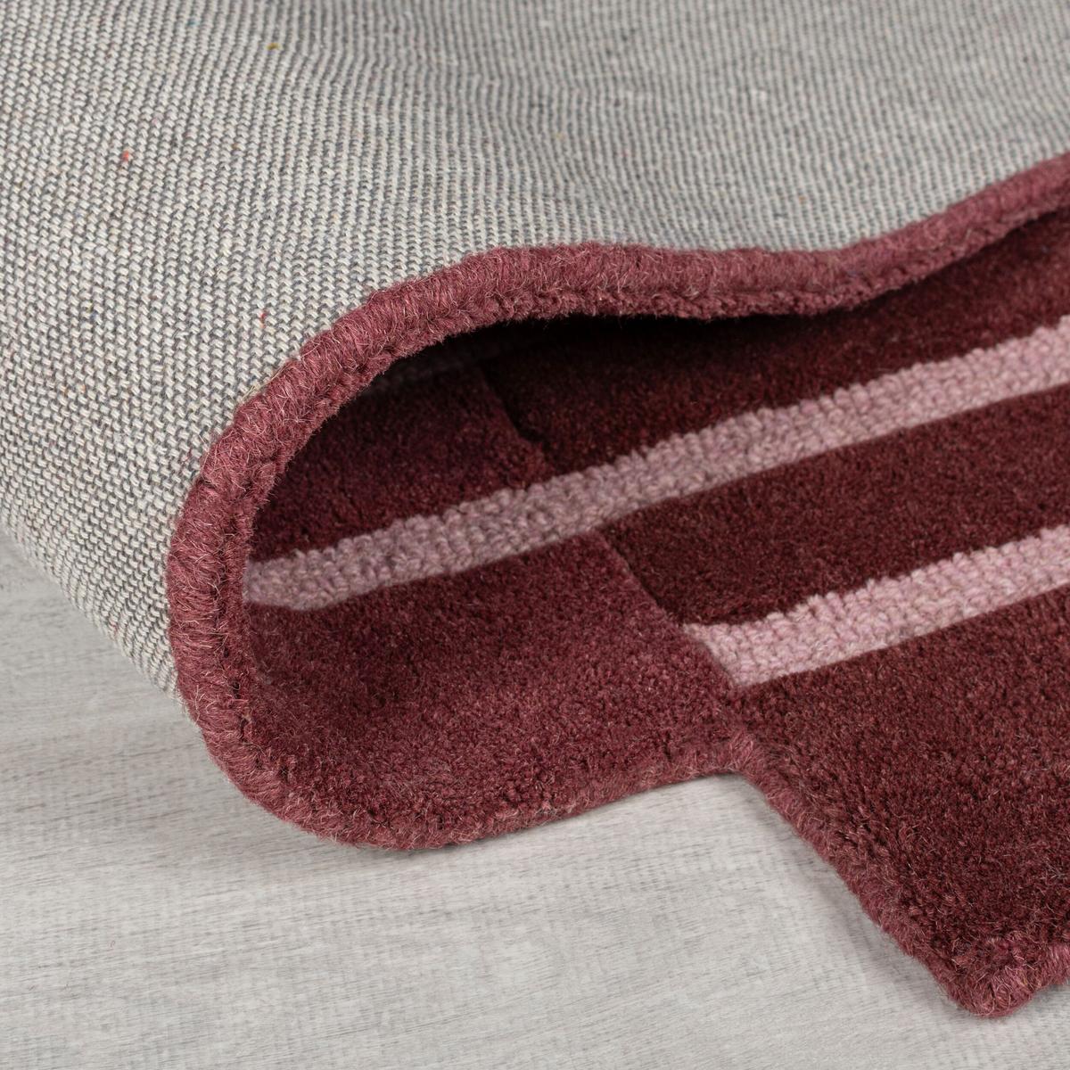 WOLLTEPPICH HALLEIN, abstrakt, Rot, 120 x 180 cm - Rot, Textil (180/120cm) - KADIMA DESIGN