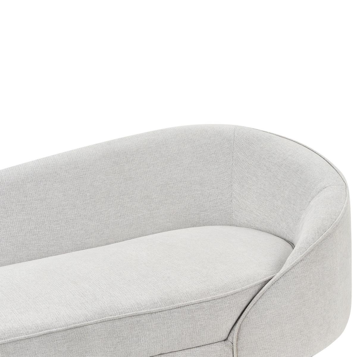 2-SITZER-SOFA Stoff Cremeweiß Savar - Creme/Schwarz, Textil (183/69/84cm) - Beliani