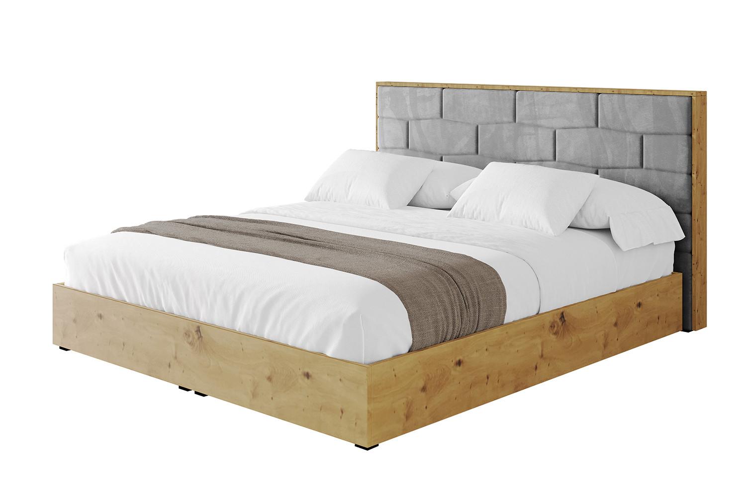 POLSTERBETT mit Bettkasten und Lattenrost, Boxbett ohne Matratze - ENZO8 180x200 Grau - Grau, Holzwerkstoff/Textil (180/200cm) - ALTDECOR