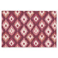 FUSSMATTE Diamantformen - Rosa - Muster - Textur Flurteppich 60x40 cm - Beere, Kunststoff (60/0.4cm) - MuchoWow
