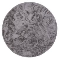 FELLTEPPICH LUXUS SUPER SOFT PLUSH RUND - Grau, Textil (80/80cm) - Pergamon
