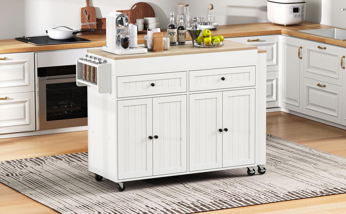 BARTISCH Weiß mit Stauraum und Ausziehfunktion - Weiß, Holzwerkstoff (45/180/92.2cm) - Urban Meuble