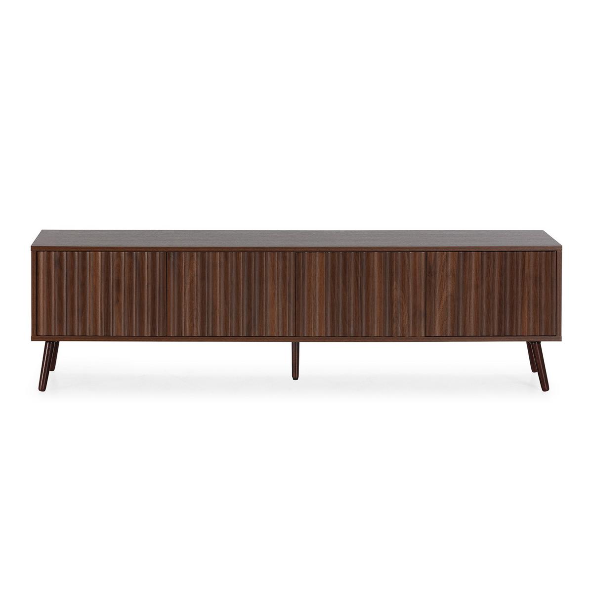 TV-ELEMENT Lluvia 4 Türen Walnuss-Effekt - Walnussfarben, Holzwerkstoff (160/45/40cm) - VS Venta-stock