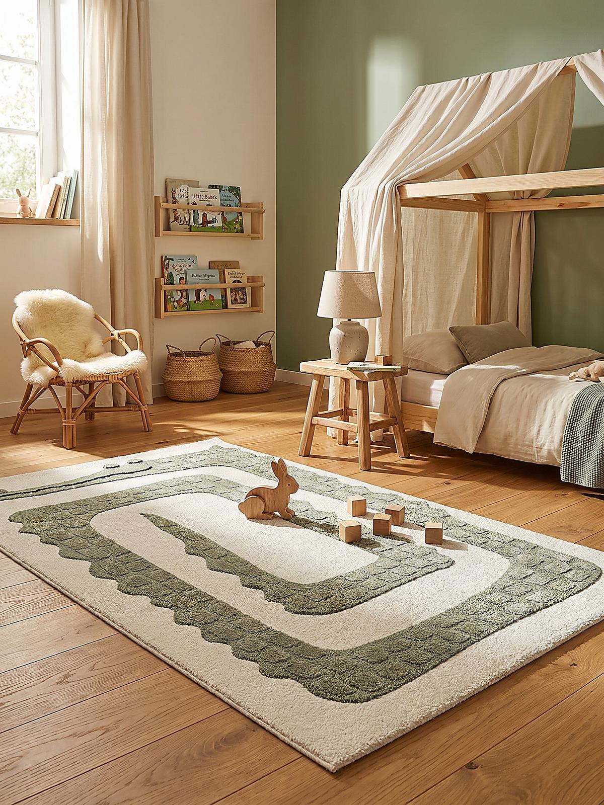 KINDERTEPPICH Kurzflor VELT Polypropylen Creme 80 x 150 cm - Beige, Textil (80/150cm) - KADIMA DESIGN
