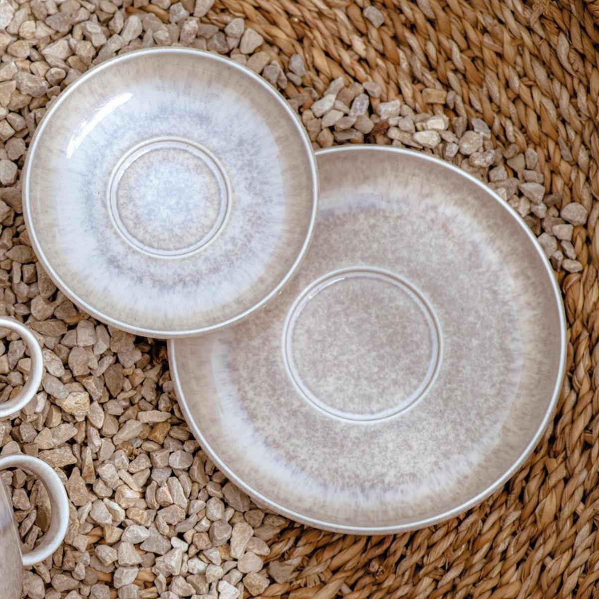 KAFFEEUNTERTASSEN Perlemor Sand beige ø 16,1 cm 6er Set - Beige, Keramik (16.1cm) - like.Villeroy & Boch