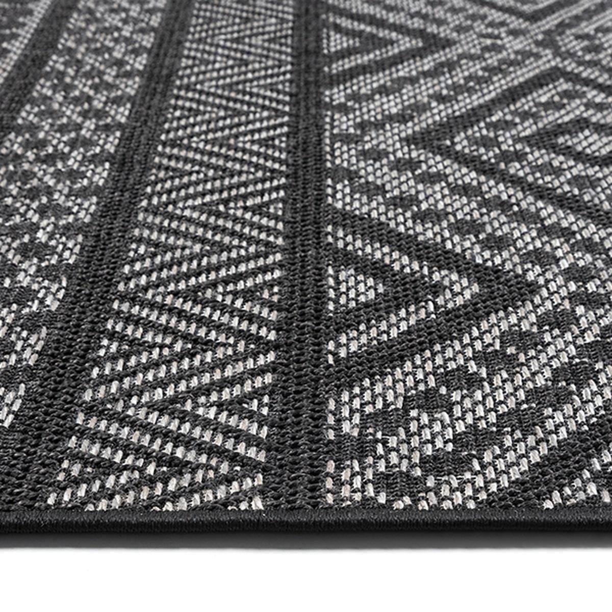 FLACHWEBTEPPICH Berber ESERA Polypropylen Anthrazit 160 x 220 cm - Anthrazit, Textil (160/220cm) - KADIMA DESIGN