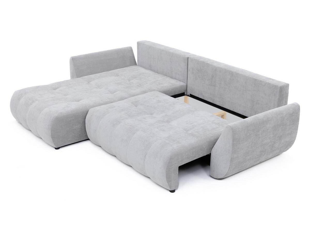 ECKSOFA Faro - Hellbraun/Schwarz, Holz/Kunststoff (283/195cm) - MIRJAN24