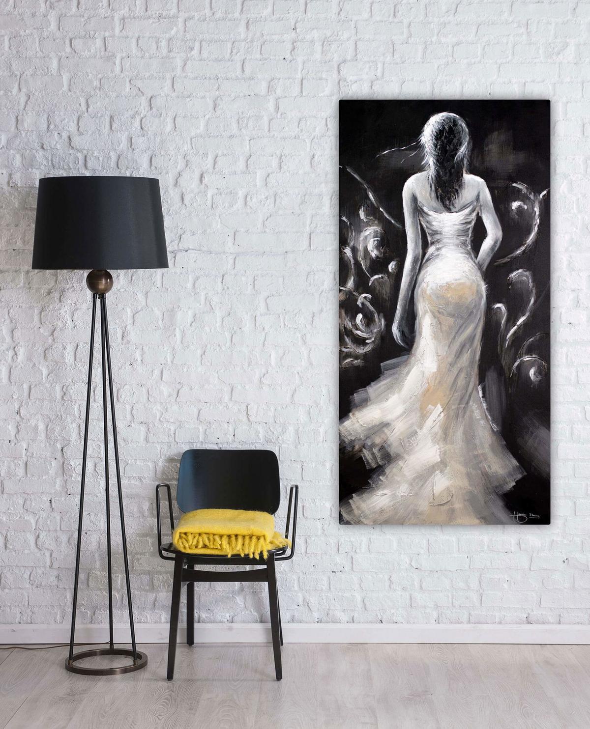 ACRYLBILD HANDGEMALT 60/120 cm - Schwarz, Holz/Textil (60/120cm) - KUNSTLOFT