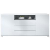 SIDEBOARD Skadu Graphit Seidenmatt - Graphitfarben, Holzwerkstoff (166.5/75.5/35cm) - Vladon