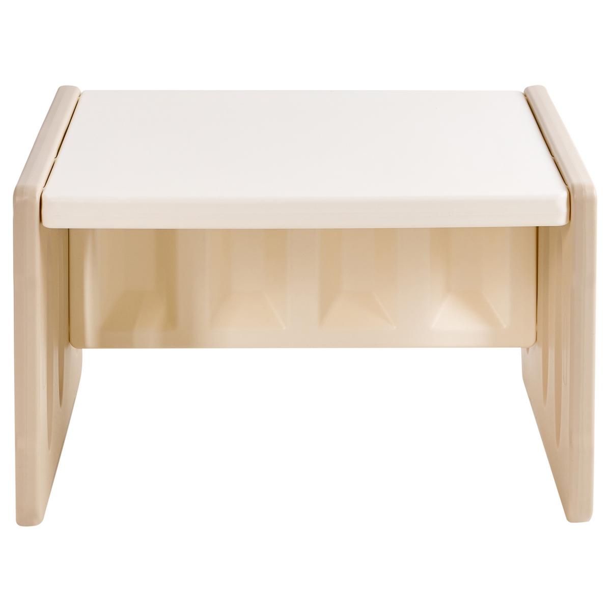 KINDERTISCH mit Stühlen Beige Bulloo - Beige, Kunststoff (67/42/53cm) - Beliani