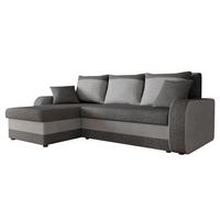 ECKSOFA Kris Lux - Graphitfarben/Schwarz, Holz/Kunststoff (238/147cm) - MIRJAN24
