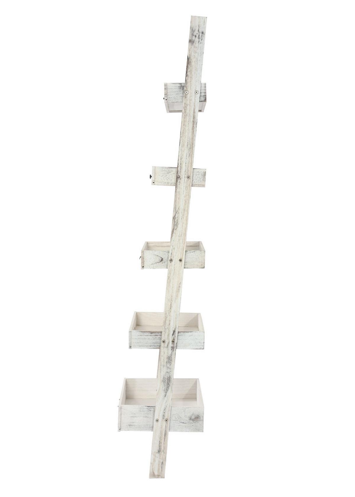 PFLANZREGAL BLUMENSTÄNDER Weiß - Weiß, Holz (43/169/32cm) - MCW