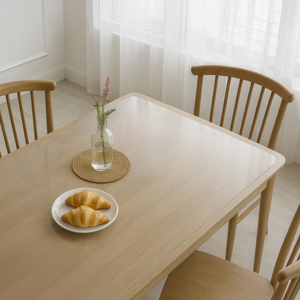 SCHUTZUNTERLAGE 100 x 50 cm – Transparente – Schutzmatte - Transparent, Kunststoff (0.2/50/100cm) - TULUP