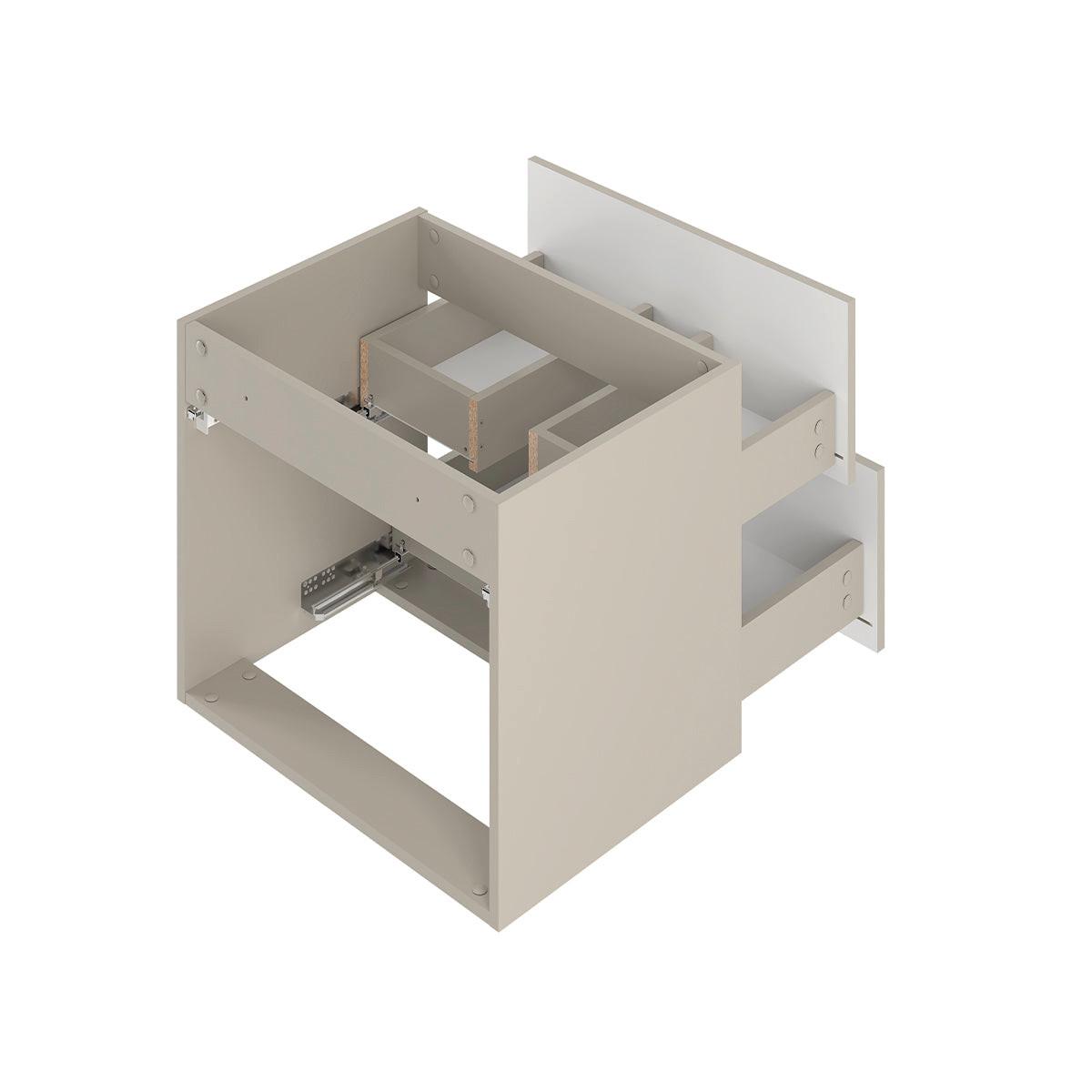 WASCHTISCHUNTERSCHRANK 120cm Izae Kaschmir - Beige, Holzwerkstoff (120/50/45.8cm) - Petits-meubles