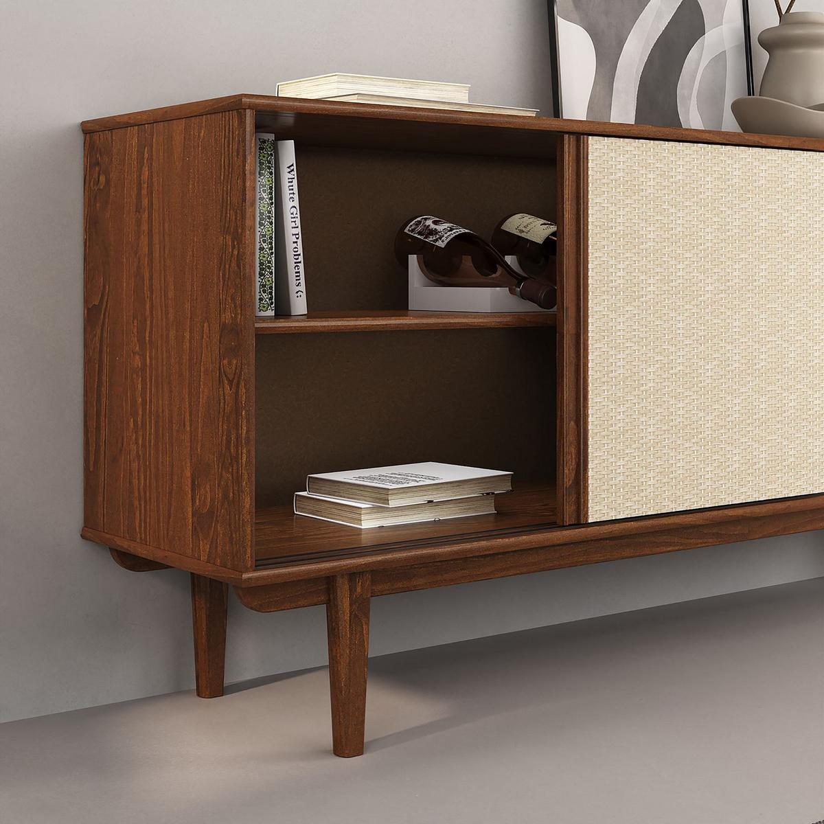 SIDEBOARD SIMONA Kastanie - Kastanienfarben, Holz (175/76/41cm) - IDIMEX